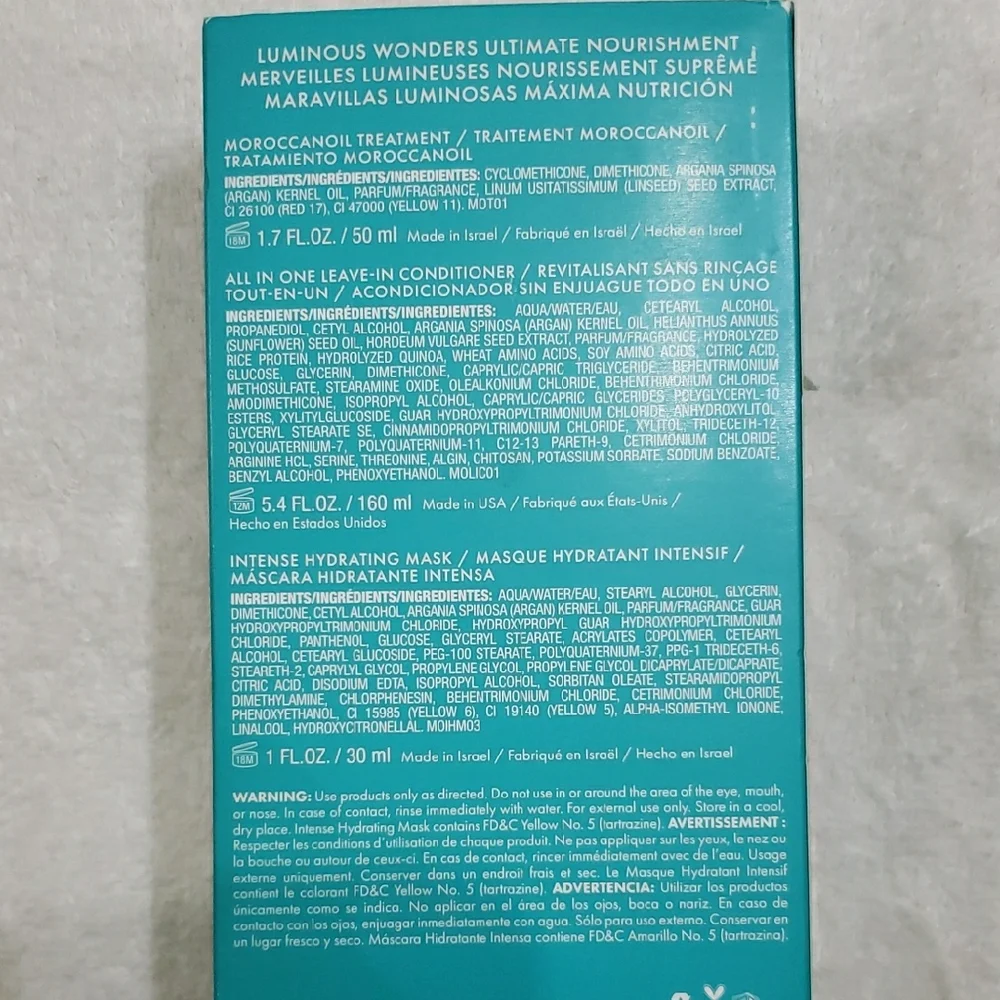 Moroccanoil Luminous Wonders Set - Blue and Gold. 3 Items Set - Picture 2 of 4